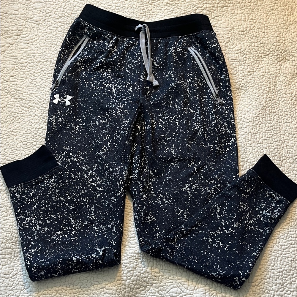 Under Armour Kids' Speckled Black Joggers